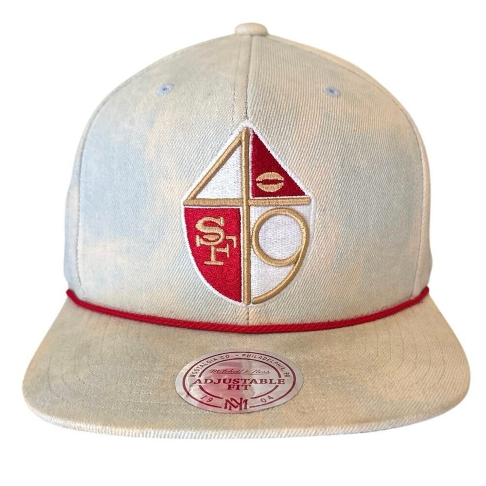 San Francisco 49ers Mitchell & Ness NFL Vintage Collection Men’s‎ Adj Denim Cap